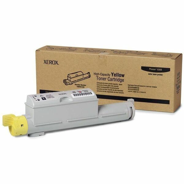 Xerox 106R01220 Original High Yield Laser Toner Cartridge - Yellow Pack - 12000 Pages