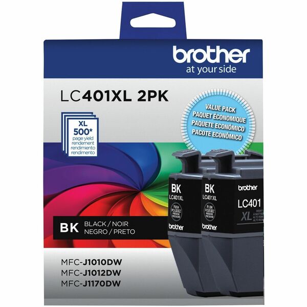 Brother Original Inkjet Ink Cartridge - Black - 2 / Pack - 500 Pages