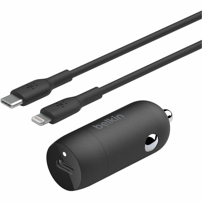 Cesium Belkin CCA004bt1MBKB5 30W Auto Adapter - 30 W - 3.3 ft (1.01 m) Cable - 12 V DC Input - Black - 1