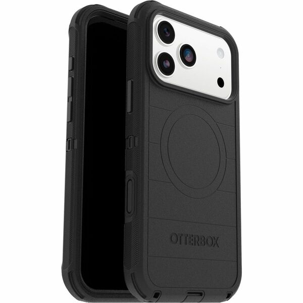 OtterBox Defender Pro Magnets with Camera Control for iPhone 17 ProMax (Case Only) - Black - Retail Packaging - 7.75 x 4.25 x 0.7 in