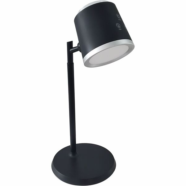 Dainolite Tram 6W Table Lamp, MB with Detachable Head - 13.50" (342.90 mm) Height x 6.25" (158.75 mm) Width - 1 x 6 W LED Bulb - Matte Black, Painted - Dimmable, LED Light, Adjustable - 375 lm Lumens - Metal - Table Top, Wall Mountable - Matte Black - for