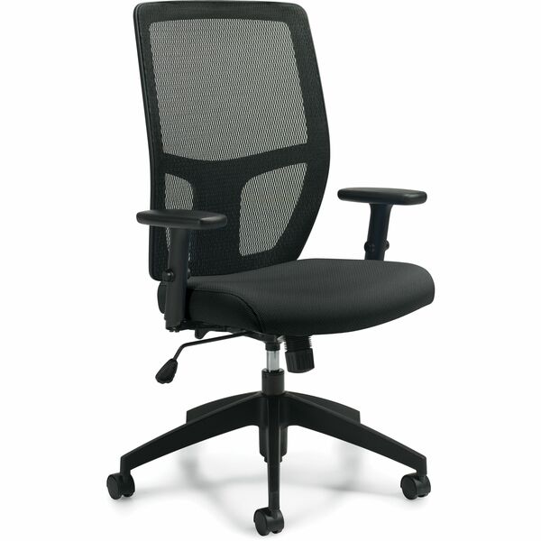 Offices To Go Format Chair - Mesh Back Material - High Back - Armrest - 1 Each