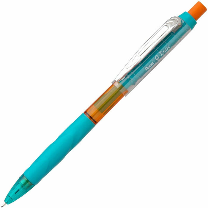 Pentel Q-ERASE Mechanical Pencil, 0.7mm Green Barrel - Mechanical Pencil, Writing, Drawing, School Supply, Pre-loaded with Lead