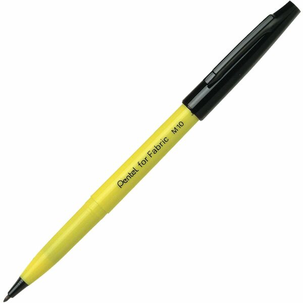 Pentel Permanent Fabric Marker (2.0mm), Black Ink - Permanent Marker for Fabric, Xylene and Toluene-free Ink