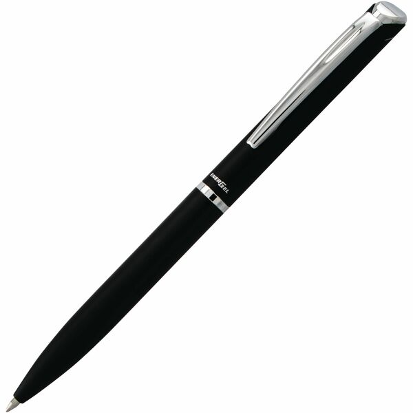 Pentel EnerGel Retractable Liquid Gel Pen, (0.7mm) Black Metal Body, Black Ink, Gift Case - Liquid Gel Retractable Rollerball Pen, Black All Metal Barrel, Gift, Everyday Writing, Office Supplies