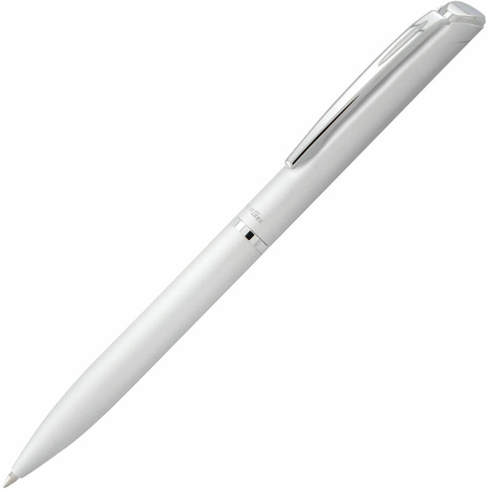 Pentel EnerGel Retractable Liquid Gel Pen, (0.7mm) Silver Metal Body, Black Ink, Gift Case - Liquid Gel Retractable Rollerball Pen, Black All Metal Barrel, Gift, Everyday Writing, Office Supplies