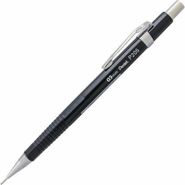 Pentel P200 Mechanical Pencil (0.5mm) Black Barrel - Drafting Mechanical Pencil, Writing, Drawing, School Supplies, Metal Tip