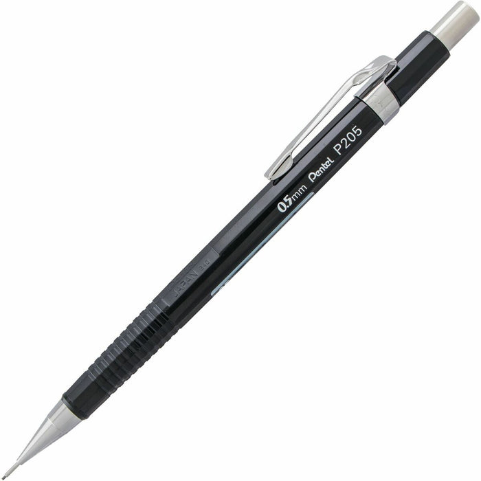 Pentel P200 Mechanical Pencil (0.5mm) Black Barrel - Drafting Mechanical Pencil, Writing, Drawing, School Supplies, Metal Tip