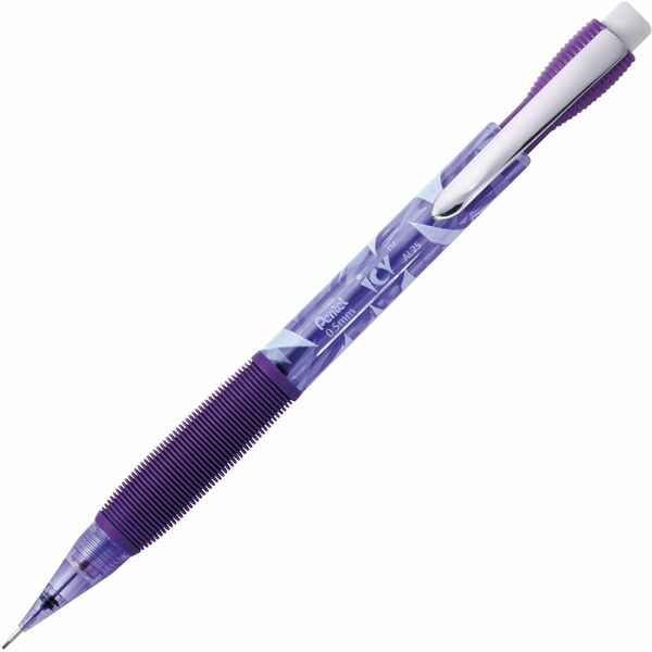 Pentel Icy Mechanical Pencil (0.5mm), Tinted Violet Barrel - Mechanical Pencil, Writing, Drawing, School Supply, For Kids and Teens, Pre-loaded with Lead