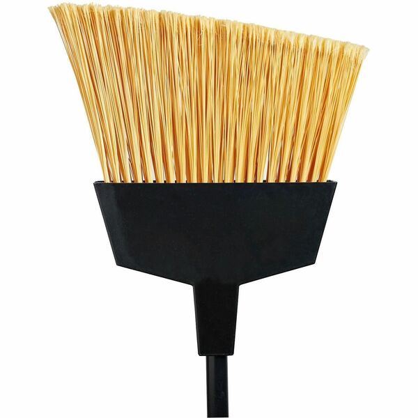 M2 Professional 13" Industrial Angle Broom with Metal Handle - Synthetic Fiber Bristle - 48" (1219.20 mm) Handle Length - Metal Handle - 1 Each