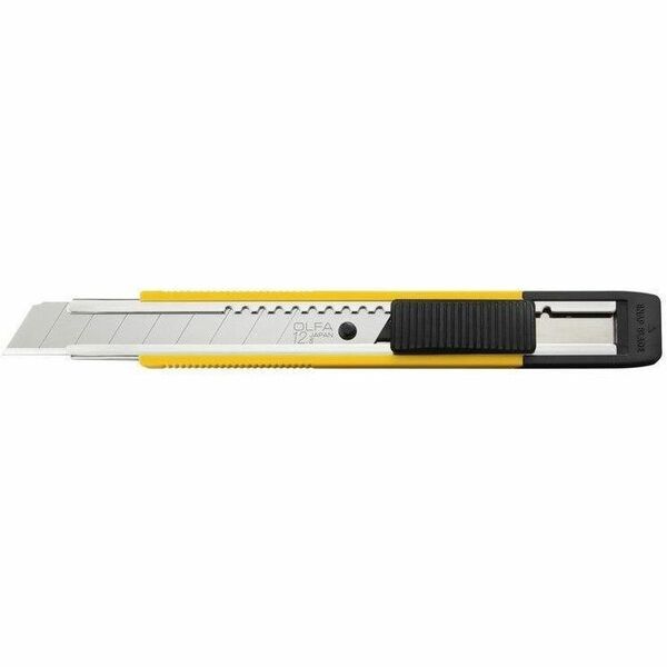 Olfa 12.5mm MT-1 Medium Duty Auto-Lock Knife - 1 Blade With 9 Segments - 0.49" (12.50 mm) Blade Length - 3.10" (78.74 mm) Height x 8.70" (220.98 mm) Width - Medium Duty, Auto-lock, Retractable Blade, Compact, Pocket Clip, Durable, Portable