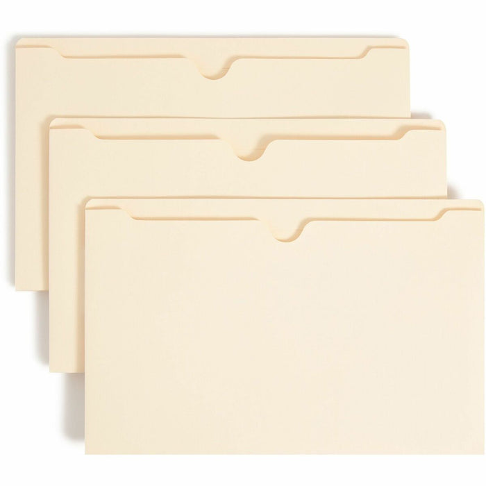 Smead Legal Recycled File Jacket - 8 1/2" (215.90 mm) x 14" (355.60 mm) - 1" (25.40 mm) Expansion - 11 pt. (3.87 mm) - 2 Plys - Manila - Reinforced, Slip Resistant - 10% Recycled - 1 Each