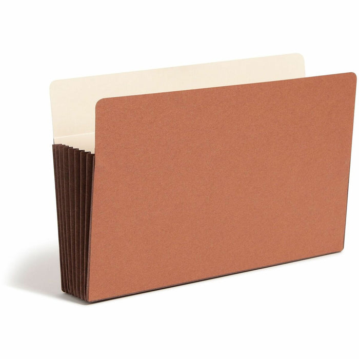Smead TUFF Straight Tab Cut Legal Recycled File Pocket - 8 1/2" (215.90 mm) x 14" (355.60 mm) - 7" (177.80 mm) Expansion - 12.5 pt. (4.40 mm) - Redrope - Reinforced, Heavyweight Cover, Tear Resistant - 30% Recycled - 1 Each