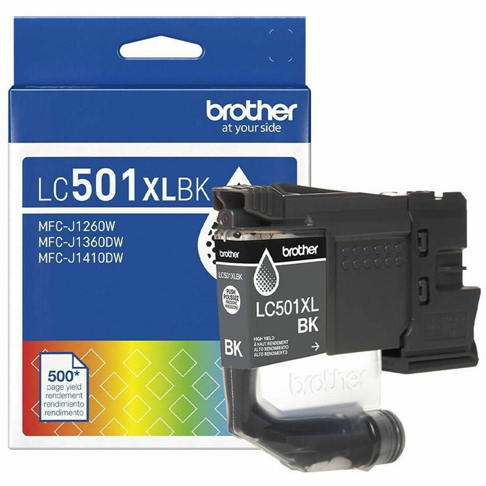 Brother Original High (XL) Yield Inkjet Ink Cartridge - Black - 1 Each - 500 Pages