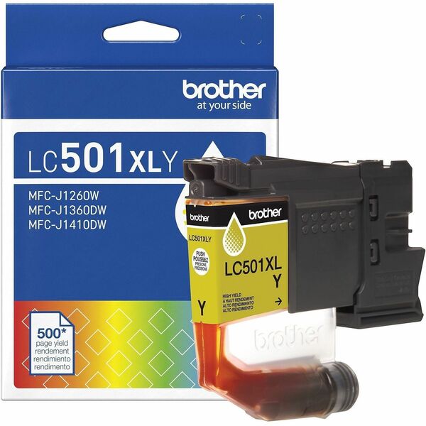Brother Original High (XL) Yield Inkjet Ink Cartridge - Yellow - 1 Each - 500 Pages