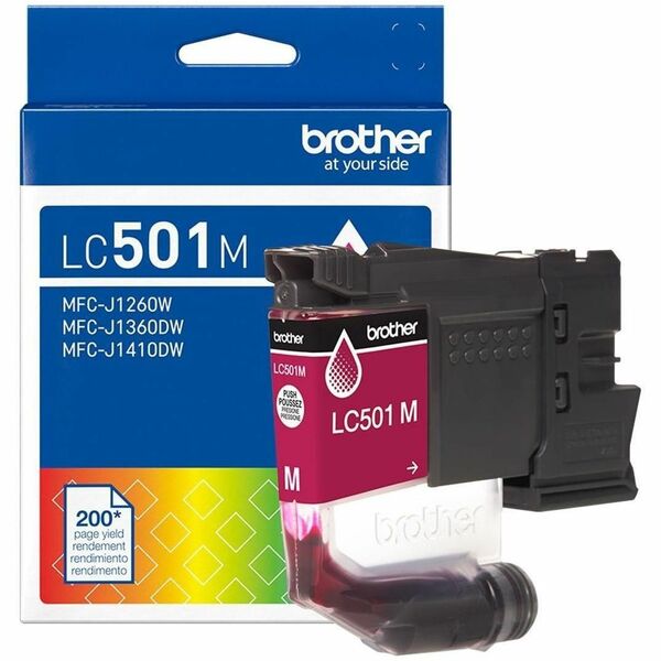 Brother LC501M Original Standard Yield Inkjet Ink Cartridge - Magenta - 1 Each - 200 pages