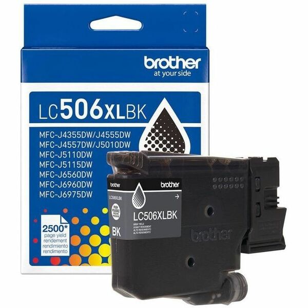 Brother LC506XLBKS Original High Yield Inkjet Ink Cartridge - Black - 1 Each - 2500 Pages