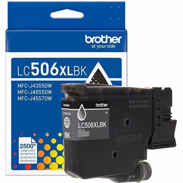 Brother LC506XLBK Original High Yield Inkjet Ink Cartridge - Black Pack - 2,500 pages