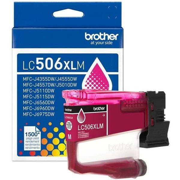 Brother LC506XLMS Original High Yield Inkjet Ink Cartridge - Magenta - 1 Each - 1500 Pages