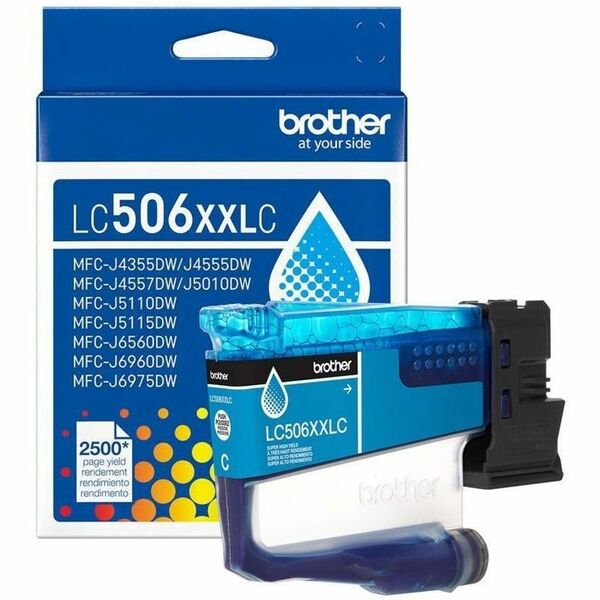 Brother LC506XXLCS Original Super High Yield Inkjet Ink Cartridge - Cyan - 1 Each - 2500 Pages