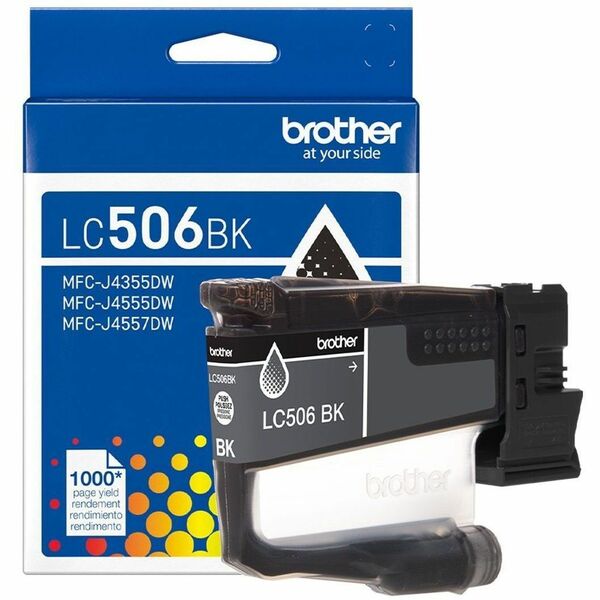 Brother LC506BK Original Standard Yield Inkjet Ink Cartridge - Black Pack - 1000 pages