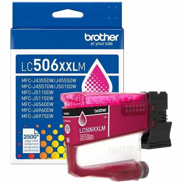 Brother LC506XXLMS Original Super High Yield Inkjet Ink Cartridge - Magenta - 1 Each - 2500 Pages