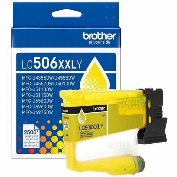 Brother LC506XXLYS Original Super High Yield Inkjet Ink Cartridge - Yellow - 1 Each - 2500 Pages