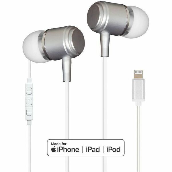 Helix UltraBuds with Lightning Connector - Stereo - Lightning Connector - Wired - Earbud - Binaural - In-ear - White