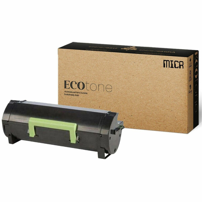 Ecotone Remanufactured MICR Laser Toner Cartridge - Alternative for Lexmark 56F1U00 - Black - 1 Each - 25000 Pages