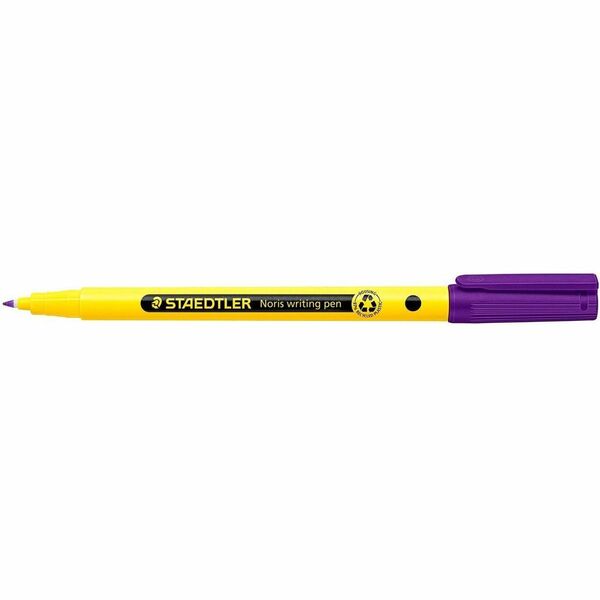 Staedtler Noris Writing Pen 307 - Washable - Violet Ink - Water Based - Plastic, Polypropylene Barrel - Writing - 1 Each