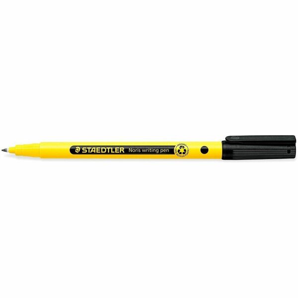 Staedtler Noris Writing Pen 307 - Washable - Black Ink - Water Based - Plastic, Polypropylene Barrel - Writing - 1 Each