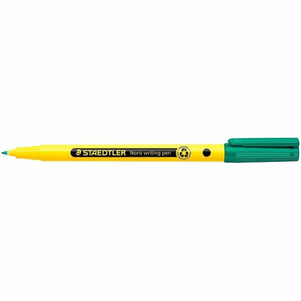 Staedtler Noris Writing Pen 307 - Washable - Green Ink - Water Based - Plastic, Polypropylene Barrel - Writing - 1 Each