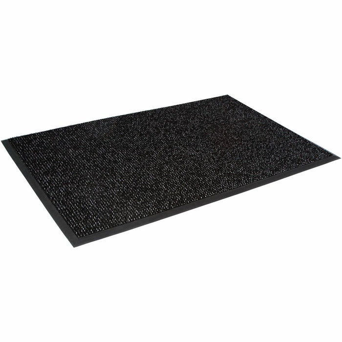 Mat Tech Astro-Plus™ Scraper Entrance Mat - Entrance, Indoor, Outdoor - 72.30" (1836.42 mm) Length x 48" (1219.20 mm) Width x 0.625" (15.88 mm) Thickness - Polyethylene - Black - 1 Each