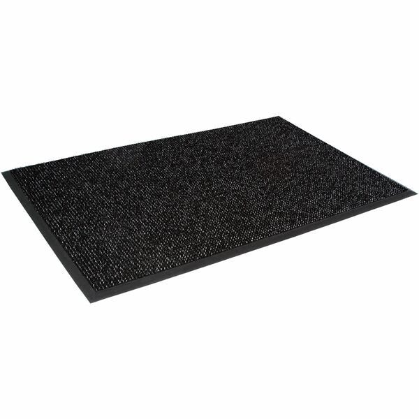 Mat Tech Astro-Plus™ Scraper Entrance Mat - Entrance, Indoor, Outdoor - 72.30" (1836.42 mm) Length x 48" (1219.20 mm) Width x 0.625" (15.88 mm) Thickness - Polyethylene - Black - 1 Each