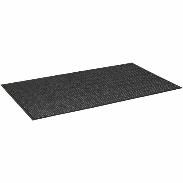 Mat Tech Triathlon Wiper/Scraper Entrance Mat - Entrance - 72" (1828.80 mm) Length x 48" (1219.20 mm) Width x 0.375" (9.52 mm) Thickness - bi-level pattern - Cool Gray - 1 Each