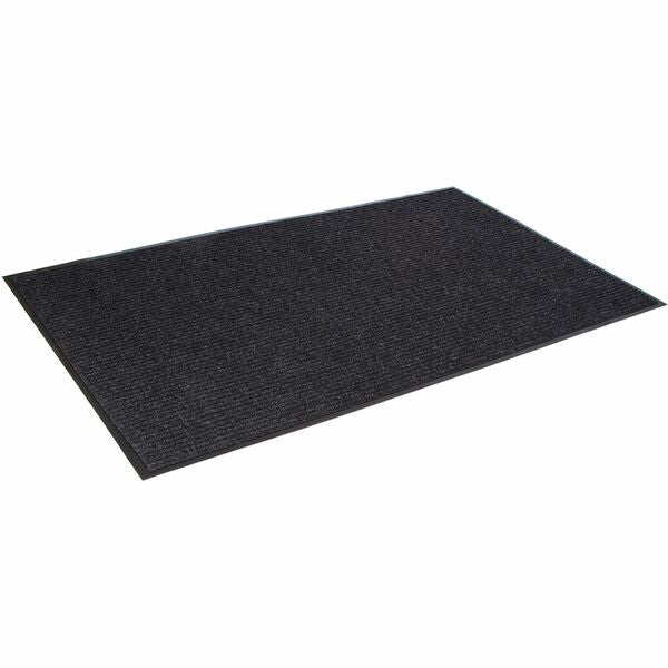 Mat Tech Eco Step™ Wiper Entrance Mat - Indoor - 10 ft (3048 mm) Length x 36" (914.40 mm) Width x 0.250" (6.35 mm) Thickness - Fiber - Charcoal - 1 Each