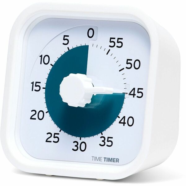 Time Timer 60 Minute Timer - 1 Hour - For Room, Home - White, Navy Blue