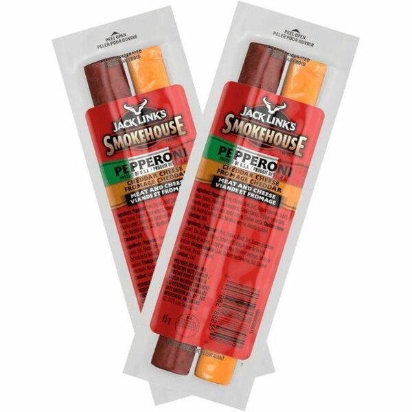 Jack Link's Cold Crafted Pepperoni & Cheddar Cheese Combo - Pepperoni, Cheddar Cheese - 1.59 oz (45 g) - 10