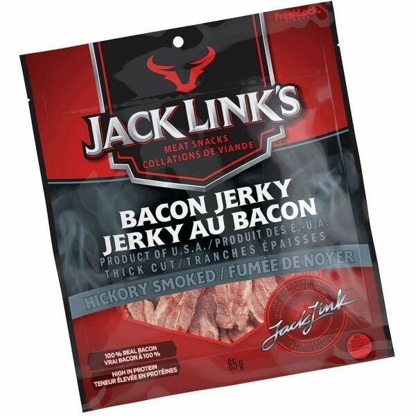 Jack Link's Hickory Smoked?Bacon Jerky - Hickory Smoked - 2.29 oz (65 g) - 1 Each
