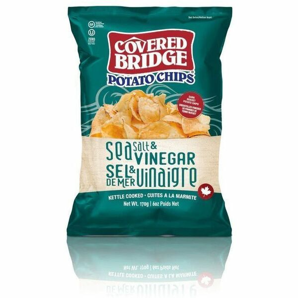 Covered Bridge Sea Salt & Vinegar - Sea Salt & Vinegar - 2.12 oz (60 g) - 24 Bag