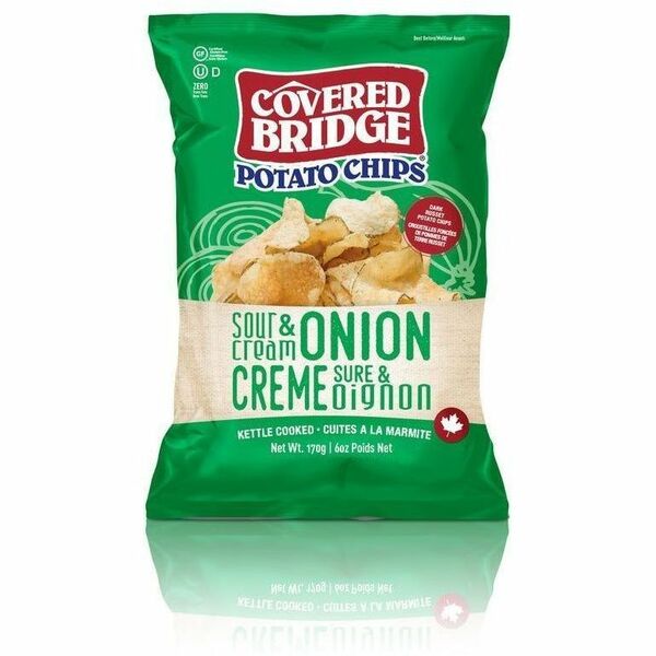 Covered Bridge Sour Cream & Onion - Sour Cream & Onion - 2.12 oz (60 g) - 24 Bag