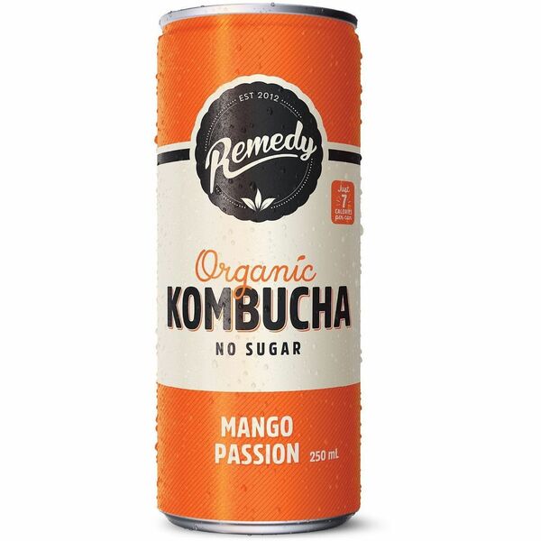 Remedy Kombucha Mango Passion - 355 mL - Mango Passion - 24 - 4 / Box