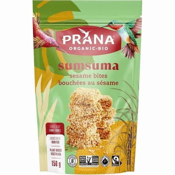 prana SUMSUMA - Sesame Squares - Gluten-free, Plant-based - 5.29 oz (150 g) - 1 Each