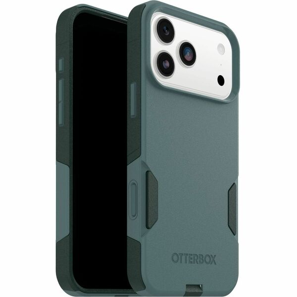 OtterBox iPhone 17 Pro Max Case Commuter Series - For Apple iPhone 17 Pro Max Smartphone - Textured Sides - Green - Drop Resistant, Scrape Resistant, Impact Absorbing, Dust Resistant, Dirt Resistant, Scratch Resistant, Bump Resistant - Thermoplastic Elast