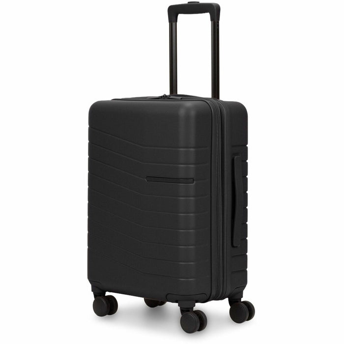 bugatti Munich Travel/Luggage Case (Carry On) Travel - Black - Shock Resistant - Polyethylene Terephthalate (PET) Body - Handle, Telescoping Handle - 14.60" (370.84 mm) Width x 11" (279.40 mm) Depth - 1 Each