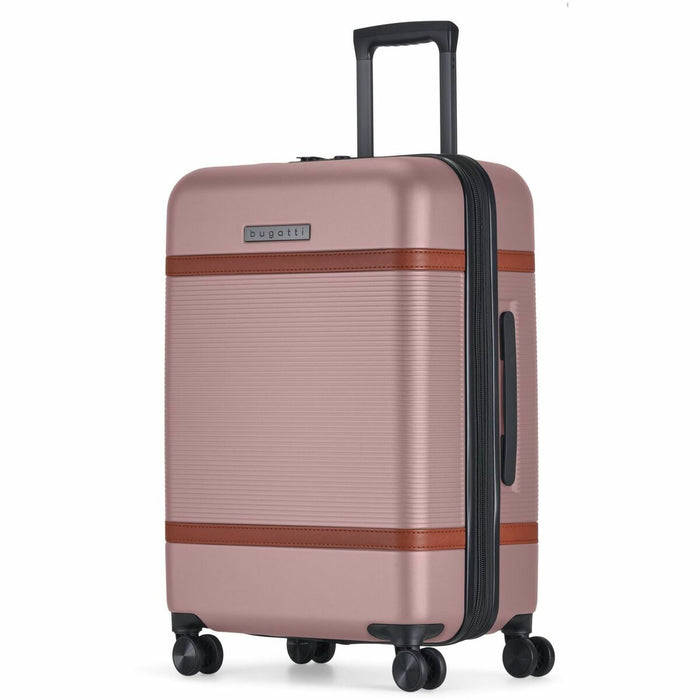 bugatti WELLINGTON Travel/Luggage Case (Check-in) Travel - Wood Rose - Shock Resistant Shell, Impact Resistant Shell - Polycarbonate, ABS Body - Checkpoint Friendly - Telescoping Handle, Handle - 12.50" (317.50 mm) Width x 17.25" (438.15 mm) Depth - Mediu