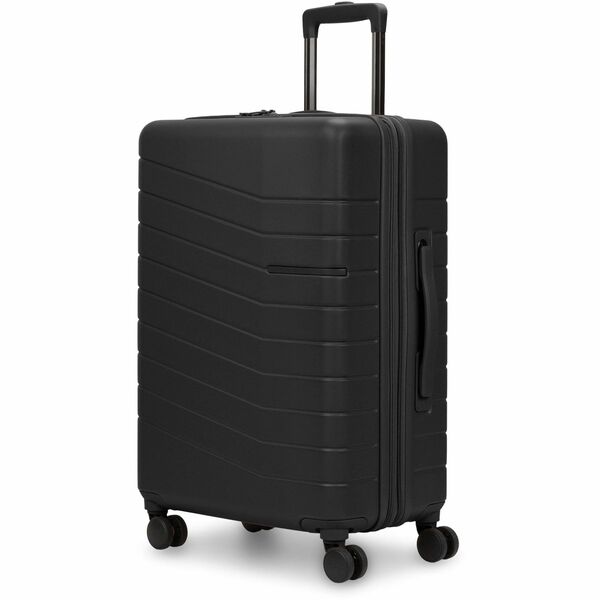 bugatti Munich Travel/Luggage Case (Check-in) Travel - Black - Shock Resistant - Polyethylene Terephthalate (PET) Body - Handle, Telescoping Handle - 19.70" (500.38 mm) Width x 14.20" (360.68 mm) Depth - Large Size - 1 Each