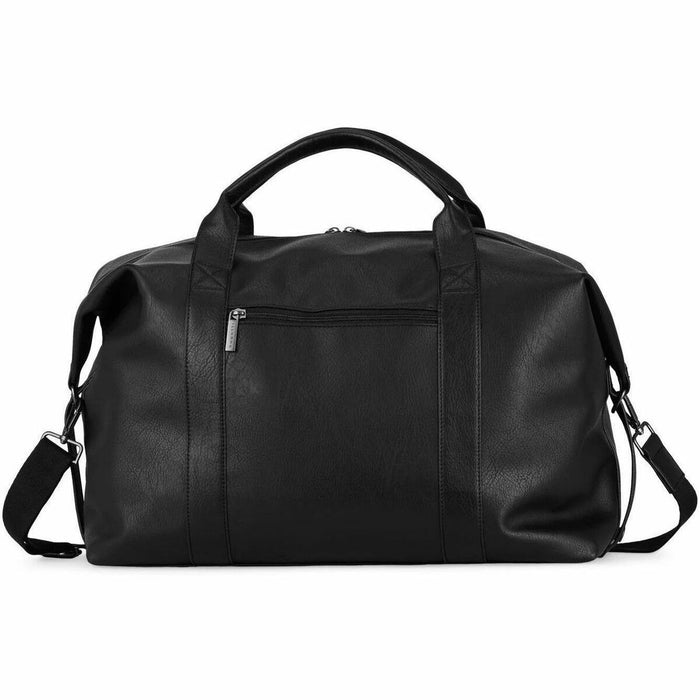 bugatti Palermo Carrying Case (Duffel) for 15.6" Travel - Black - Vegan Leather, Synthetic Leather Body - Trolley Strap, Shoulder Strap - 13.25" (336.55 mm) Height x 22.50" (571.50 mm) Width x 8.50" (215.90 mm) Depth - 1 Each