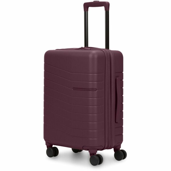 bugatti Munich Travel/Luggage Case (Carry On) Travel - Fig - Shock Resistant - Polyethylene Terephthalate (PET) Body - Checkpoint Friendly - Telescoping Handle, Handle - 14.60" (370.84 mm) Width x 11" (279.40 mm) Depth - 1 Each