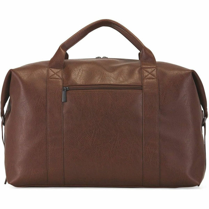 bugatti Palermo Carrying Case (Duffel) for 15.6" Travel - Cognac - Vegan Leather, Synthetic Leather Body - Trolley Strap, Shoulder Strap - 13.25" (336.55 mm) Height x 22.50" (571.50 mm) Width x 8.50" (215.90 mm) Depth - 1 Each